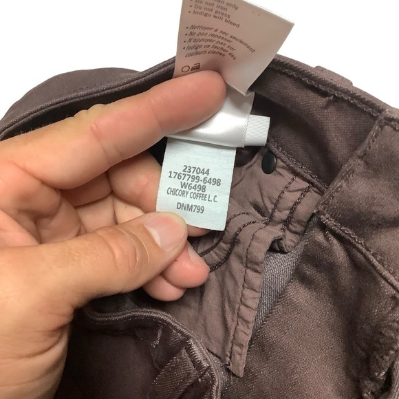 Paige Brown Hoxton Ankle Jeans Chicory Coffee / Chocolate Brown Size 26 - Picture 6 of 7